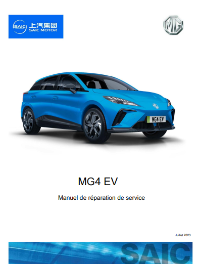 manuel d'atelier MG4 EV 2024 français { {{ Docautomoto }}