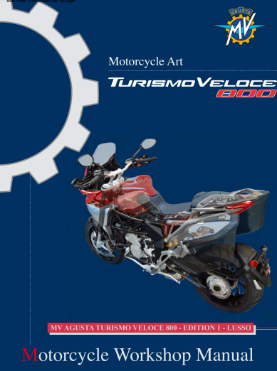 Manuel d'atelier MV Turismo Veloce 800 2016 Docautomoto