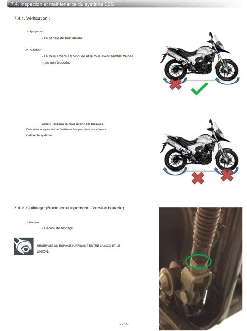 Manuel d'atelier Macbor 125 français