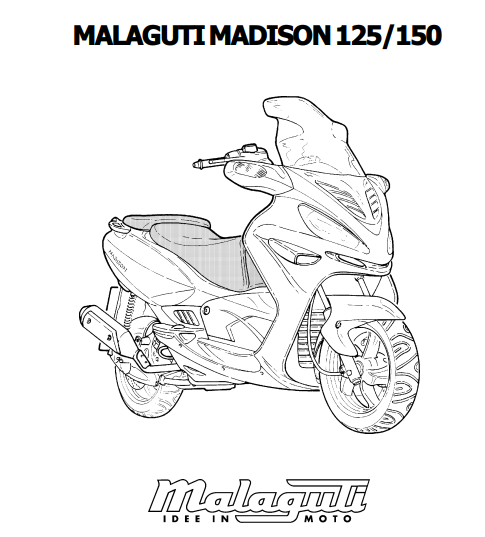Manuel d'atelier Malaguti 125 Madison français i { {{ Docautomoto }}