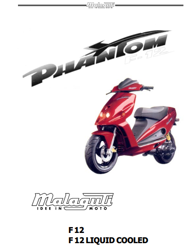 Manuel d'atelier Malaguti F12 Phantom { {{ Docautomoto }}