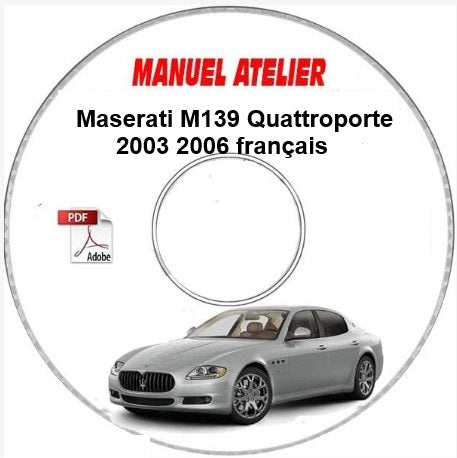 Manuel d'atelier Maserati Quattroporte 2003 2006 français Docautomoto
