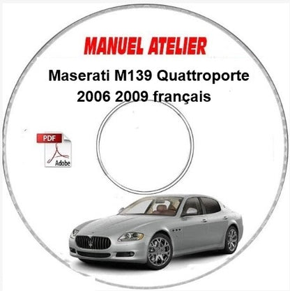 Manuel d'atelier Maserati Quattroporte 2006 2009 français Docautomoto