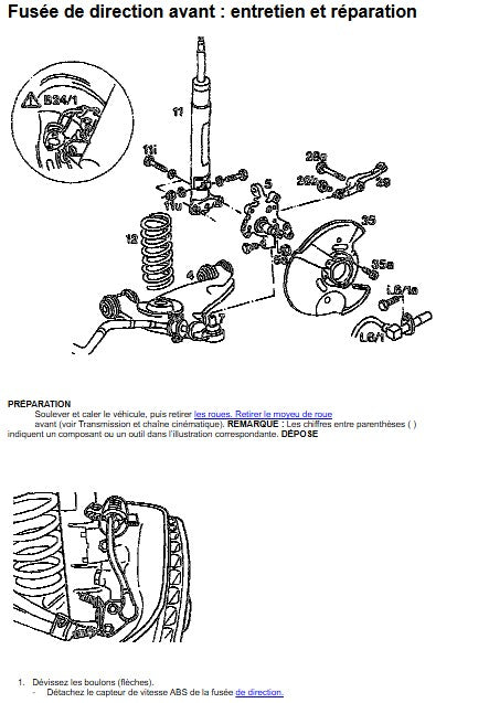 Manuel d'atelier Mercedes Benz 300 CE 1992 français 