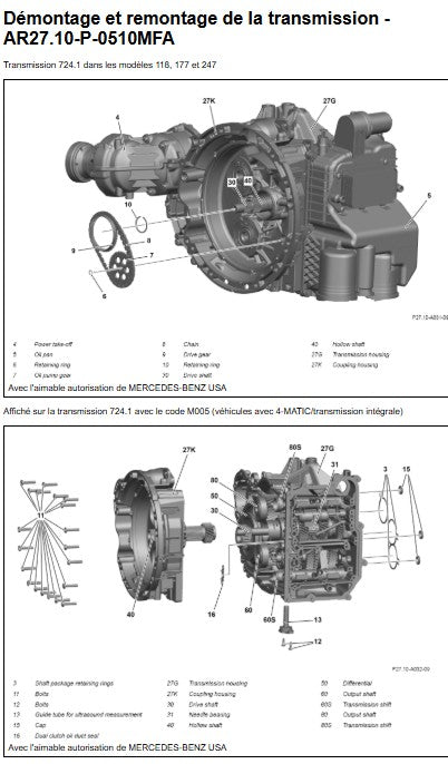 Manuel d'atelier Mercedes CLA 250 2020 2022 français Docautomoto