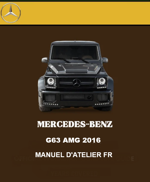 Manuel d'atelier Mercedes G63 AMG Français