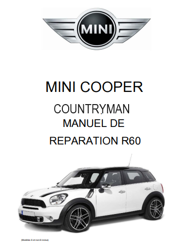 manuel d'atelier BMW Mini Cooper Coutryman R60 français { {{ Docautomoto }}