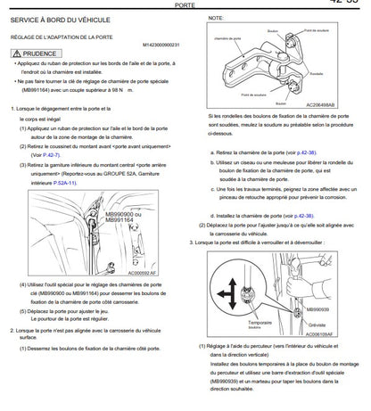 Manuel d'atelier Mitsubishi Colt 2002 2012 français Docautomoto
