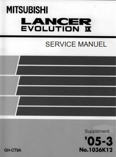 manuel d'atelier Mitsubishi Lancer Evo IX français { AUTHENTIQU'ERE