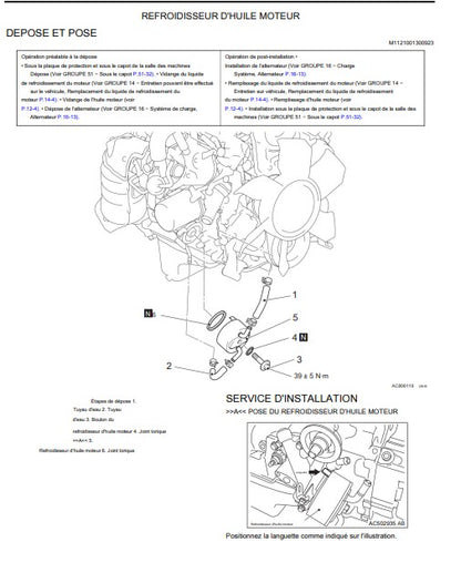 Manuel d'atelier Mitsubishi L200 2011 2015 français
