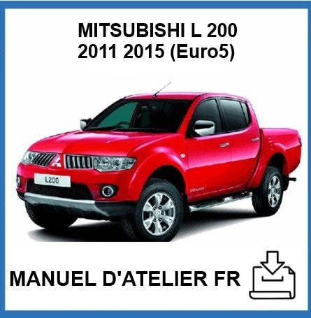 Manuel d'atelier Mitsubishi L200 2011 2015 français