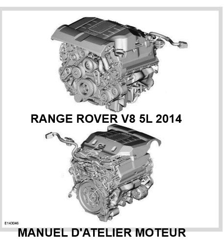 Manuel d'atelier Moteur Range Rover V8 5L 2014 français Docautomoto