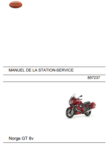 Manuel d'atelier Moto Guzzi Norge GT 8V en français { {{ Docautomoto }}