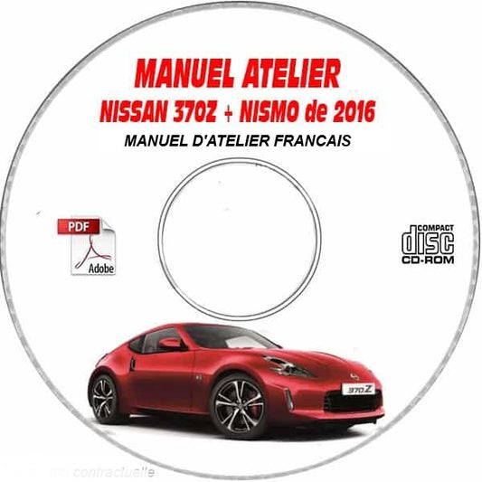 Manuel d'atelier Nissan 370 Z 2016 français Docautomoto