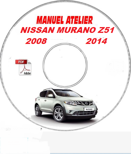 Manuel d'atelier Nissan Murano Z51 en français { Docautomoto