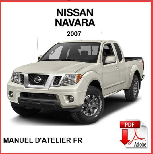 Manuel d'atelier Nissan Navara D40 2007 français Docautomoto