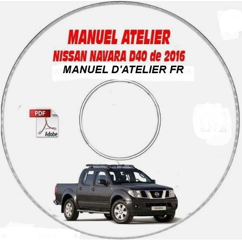 Manuel d'atelier Nissan Navara D40 2016 français Docautomoto