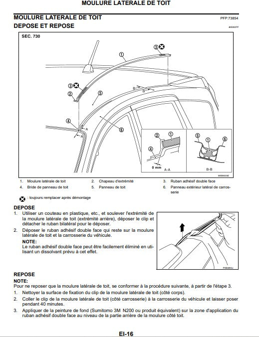 Manuel d'atelier Nissan Note 2007 français Docautomoto