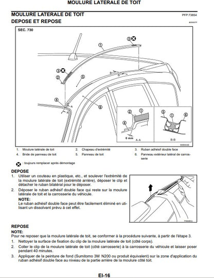 Manuel d'atelier Nissan Note 2007 français Docautomoto