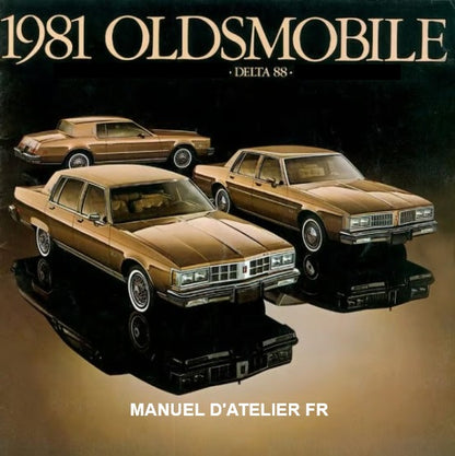 Manuel d'atelier Oldsmobile Delta 88 diesel 1981 français 