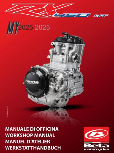 Manuel d'atelier pdf Beta 450 RX 2025 français Docautomoto