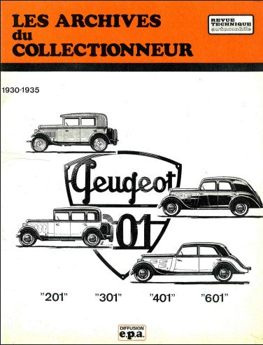 Manuels de réparation Peugeot 201 301 401 601 Docautomoto