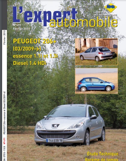 Manuel d'atelier Peugeot 206+ 2009 { {{ Docautomoto }}