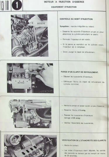 Manuel d'atelier Peugeot 504 injection Docautomoto