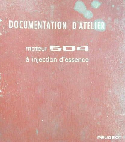 Manuel d'atelier Peugeot 504 injection Docautomoto