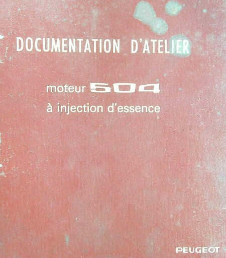 Manuel d'atelier Peugeot 504 injection Docautomoto