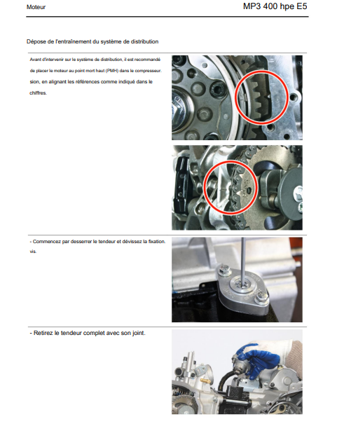 Manuel d'atelier Piaggio 400 MP3 HPE 2021 français Docautomoto