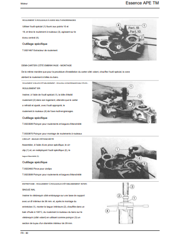 Manuel d'atelier Piaggio APE 2012 { {{ Docautomoto }}