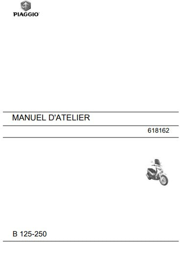 Manuel d'atelier Piaggio Beverly 125 250 en français { {{ Docautomoto }}