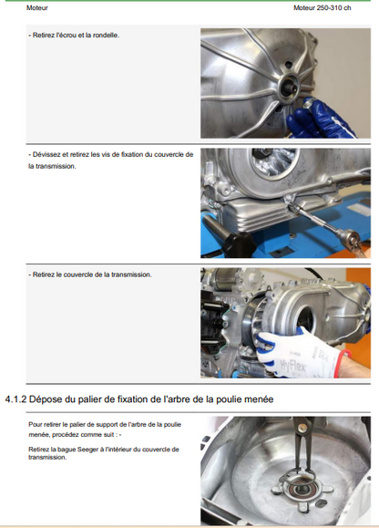 Manuel d'atelier Piaggio moteur 250 310 HPE 2026 français