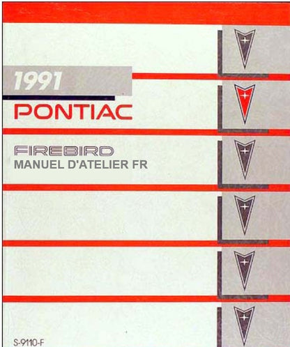 Manuel d'atelier Pontiac Firebird V6 1991 français