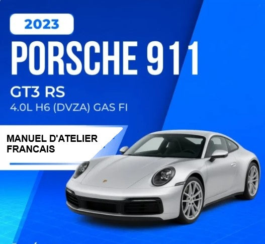 Manuel d'atelier Porsche 911 GT3  RS 2023 français