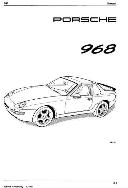 Manuel d'atelier Porsche 968 1995 français Docautomoto
