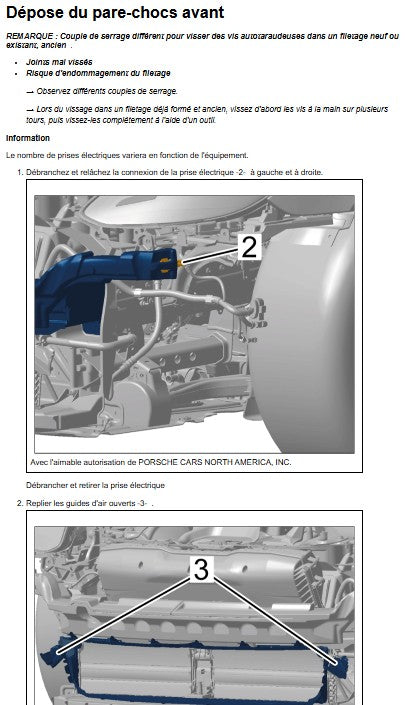Manuel d'atelier Porsche Panamera TurboS 2023 français Docautomoto