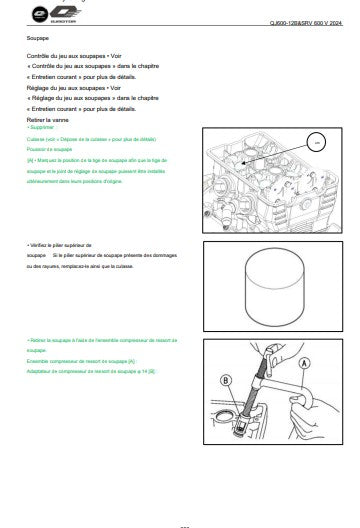 Manuel d'atelier QJMotor 600 SRV V4 2025 français