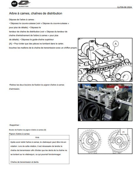 Manuel d'atelier QJMotor SRT 700 SX 2025 français