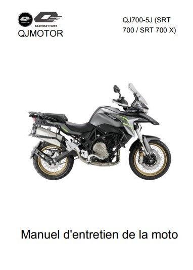 Manuel d'atelier QJ Motor SRT 700 X 2026 français