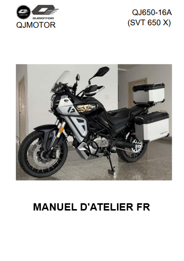 Manuel d'atelier QJMotor SVT650X 2024 français