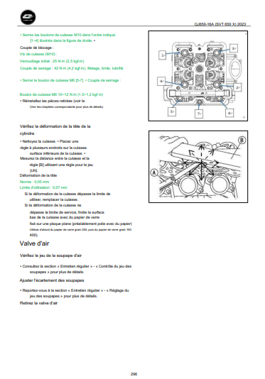 Manuel d'atelier QJMotor SVT650X 2024 français