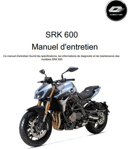 Manuel d'atelier QjMotor SRK600 français