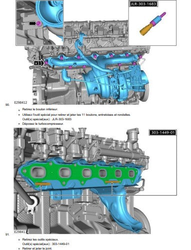Manuel d'atelier Range Rover L460 2022 français Docautomoto