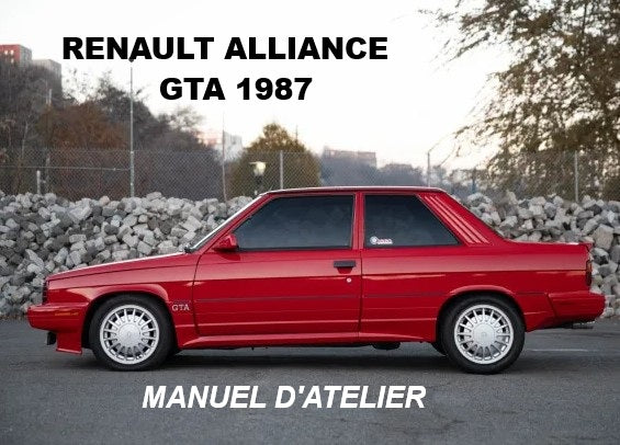 Manuel d'atelier Renault Alliance GTA 1987 