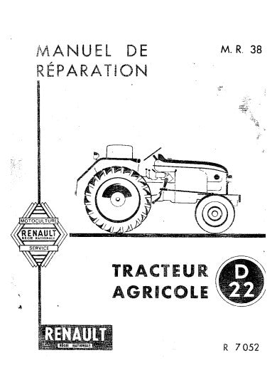 Manuel d'atelier Renault D22 moteur MWM diesel