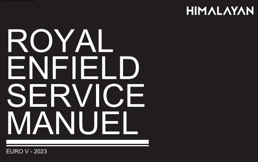 Manuel d'atelier Royal Enfield Himalayan 450 2023 français { {{ Docautomoto }}