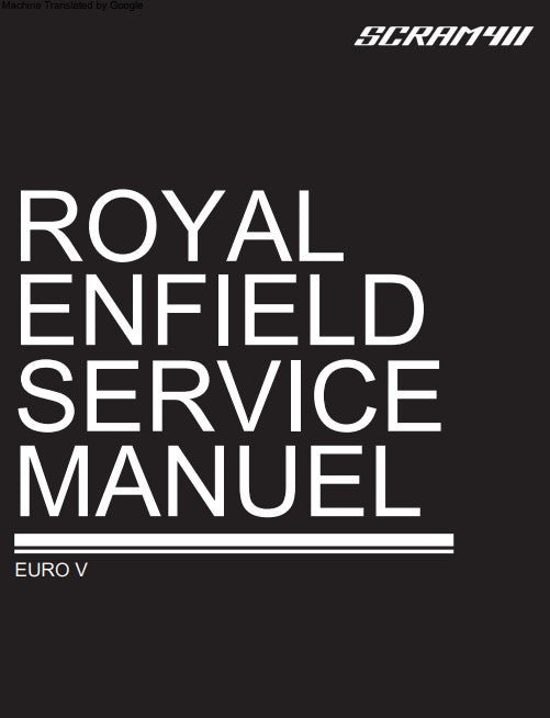 Manuel d'atelier Royal Enfield Scram 411 2023 français