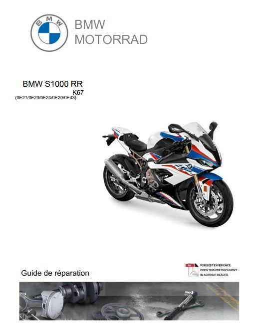 manuel d'atelier BMW S1000RR K67 2019 français Docautomoto